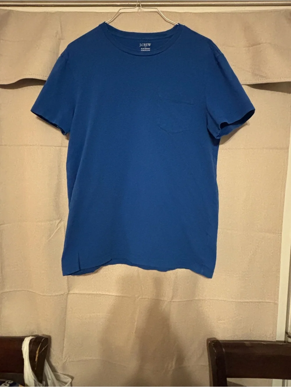 J. Crew Short-Sleeve Pocket Tee in Royal Blue